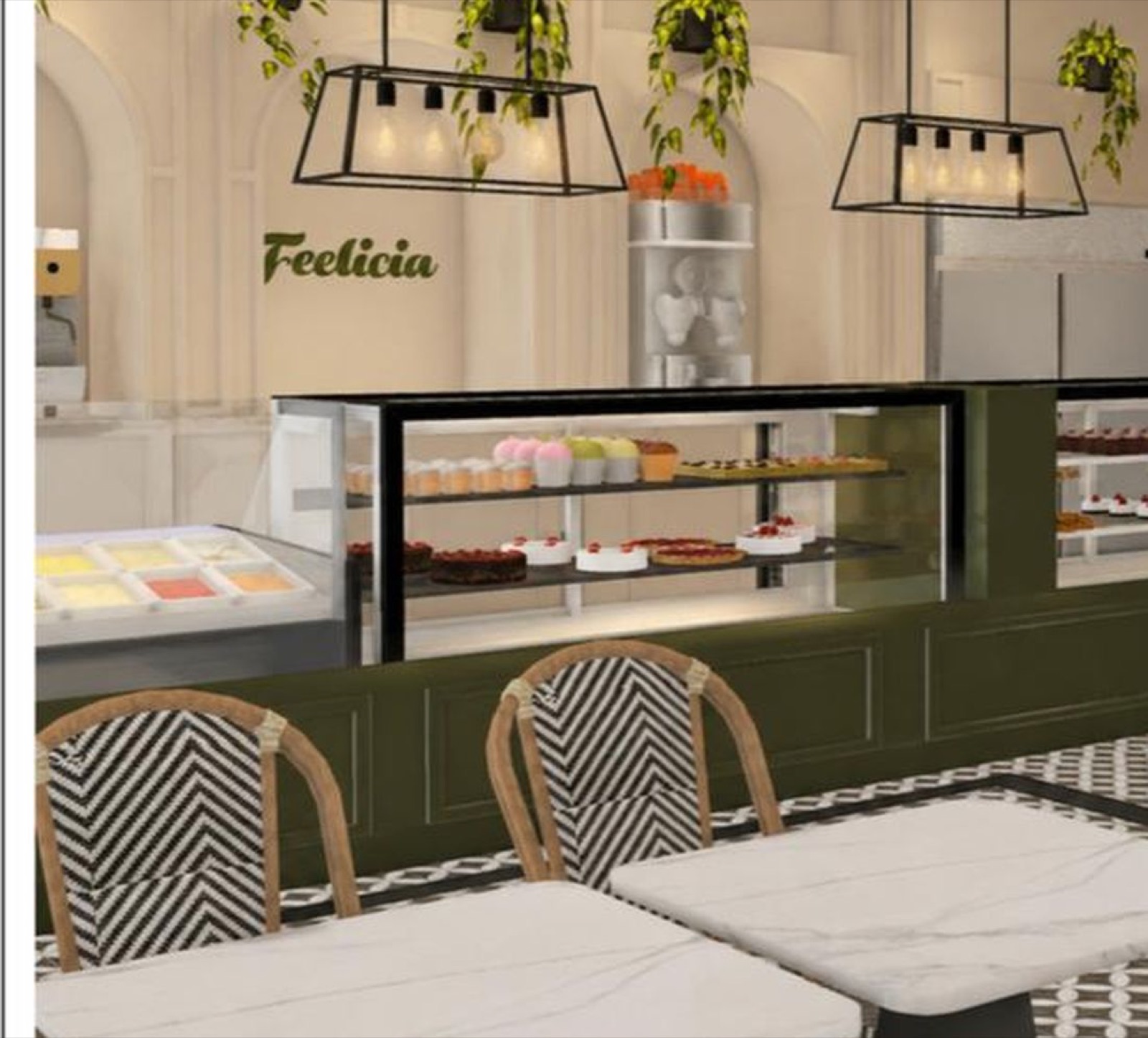 Vitrina de pastelería Feelicia